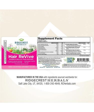 Women's Hair ReVive Capsules - 120 Count - Healthy Hair Support - Non-GMO, Gluten Free - 30 Servings - Buy Online on GoSupps.com
