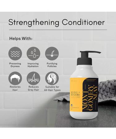 Montgomery May London Biotin Hair Growth Set Biotin Shampoo and Conditioner with Argan Oil Oud All Hair Types Enhanced Hair Growth and Density 300ml Bottle - Buy Online on GoSupps.com