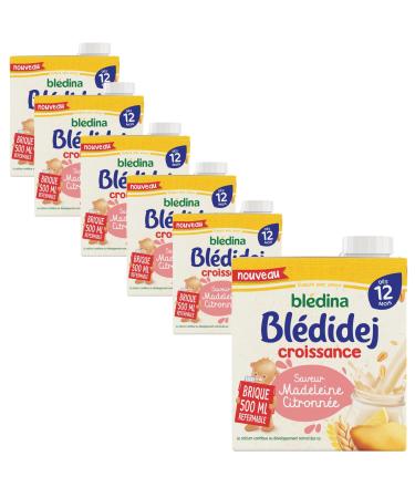 Bl dina Bl didej - C r ales b b Lact es Madeleine Citronn - D s 12 Mois - 6 briques de 500mL Grand