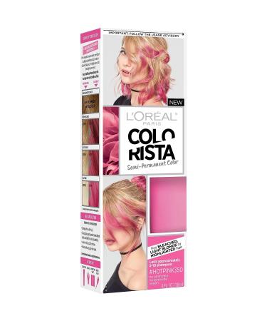 L'Oreal Paris Colorista Hot Pink Semi-Permanent Hair Color for Light Blonde or Bleached Hair - Buy Online on GoSupps.com