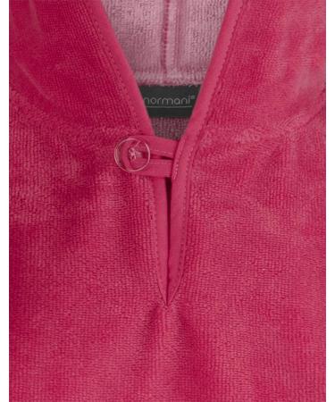 Normani Children's Bath Poncho - Cotton Hooded Towel for Toddlers | Pink Bathrobe 55x70 cm - Buy Online on GoSupps.com
