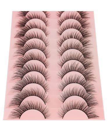 KOUSEI Fox Eye Lashes Angel Look Wispy Natural Strip Eyelashes - Bratz Style Cat Eye Lashes 3D Faux Mink Fluffy Fake Lashes - Flying Style, Black (Pack of 1) - Buy Online on GoSupps.com