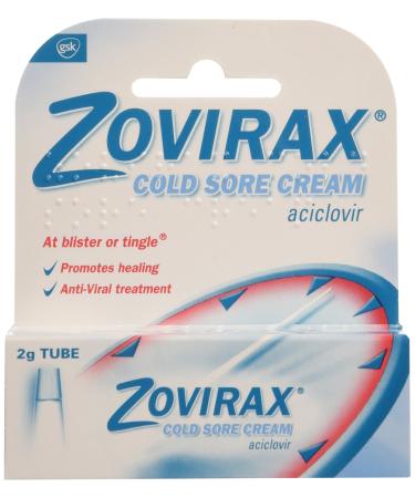 Zovirax Cold Sore Relief Treatment Cream Pump 2 g