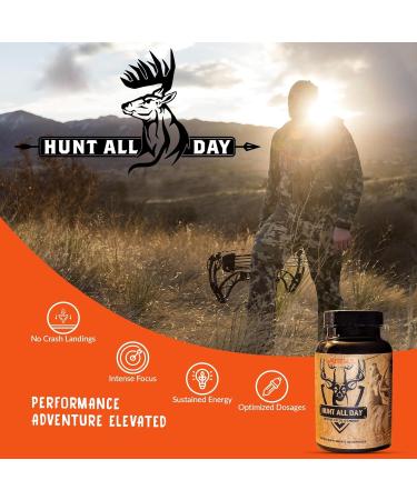 Buy Hunt All Day - Premium Energy & Focus Nootropic Supplement for Optimal Performance | International Shipping Available - Buy Online on GoSupps.com