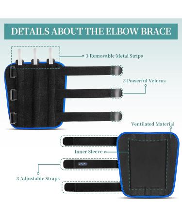 Elbow Brace for Pain Relief - Comfortable Support for Ulnar Nerve Entrapment Tendonitis Arthritis & Cubital Tunnel - Ideal for Sleeping & Sports - Buy Online on GoSupps.com