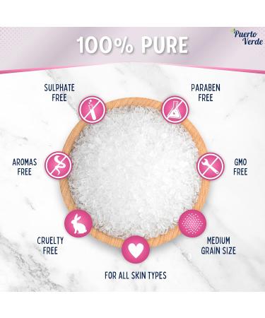 Mff Europe SL Pure Epsom Salt 6 Kg Concentrated source of Magnesium Bath Salts and Personal Care Fast Dissolving Epsom Salt for Muscle Relaxation and Good Sleep Spanish Production - Buy Online on GoSupps.com