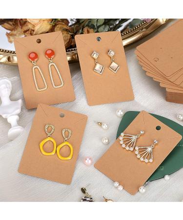 Ovsor 500 Pcs Earring Display Cards with Bags - Jewelry Packaging and Necklace Display Holder - Buy Online on GoSupps.com