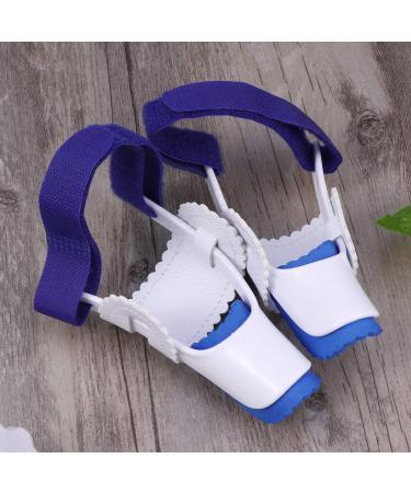 HEALLILY Big Toe Bunion Corrector - Adjustable Bunion Night Splint for Hallux Valgus Pain Relief (White/Blue) - 1 Pair - Buy Online on GoSupps.com