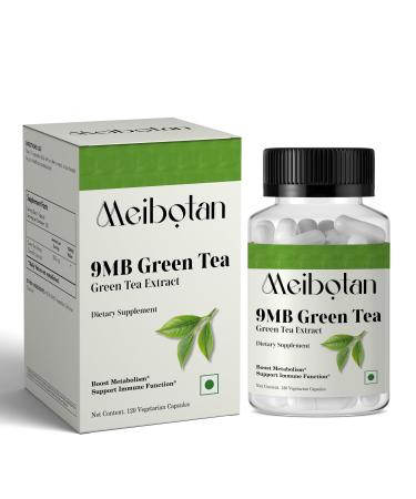 Green Tea Extract Capsules 500mg Standardized EGCG - 3X Strength for Natural Energy - Heart Support with Polyphenols - 120 Veggies Capsules