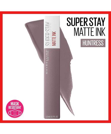 Maybelline Super Stay Matte Ink Liquid Lipstick - Huntress, Muted Grey | Long Lasting Color | Up to 16H Wear | 0.17 Fl Oz - Buy Online on GoSupps.com