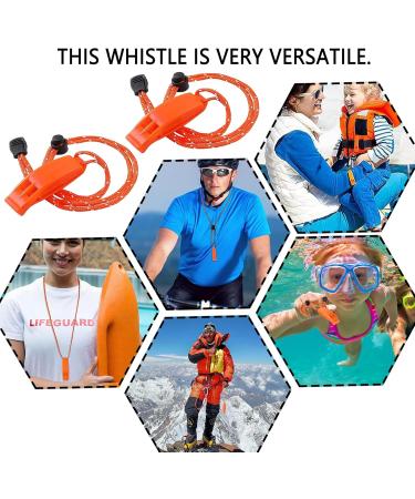 Brohiazao Emergency Signal Pipe Set - 2 Adjustable Reflective Safety Pipes with Whistle | Ideal for Rescue & Training - Buy Online on GoSupps.com