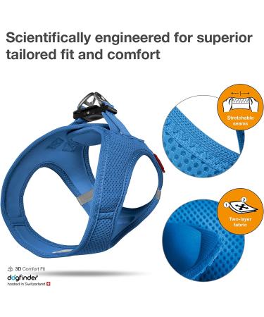 Buy 3XS Blue Vest Harness with Air-Mesh - No Curli D-Ring Buckle | International Shipping Available - Buy Online on GoSupps.com