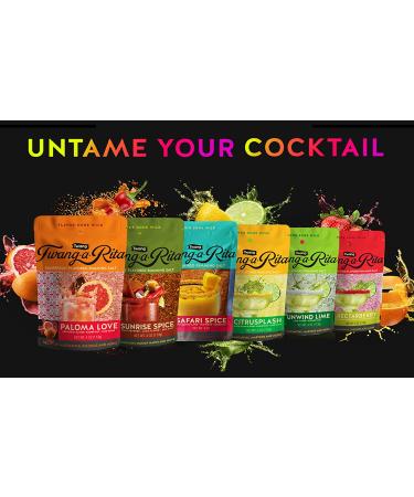 Twang-A-Rita Cocktail Rimming Salt Blend Savory Variety - 4oz Pouch Set (Chile Lime, Grapefruit, Mango) - Pack of 3 - Buy Online on GoSupps.com