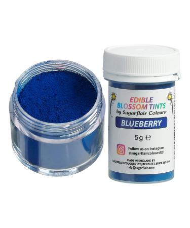 Sugarflair Blueberry Food Colouring Powder Dust Use on Cake Surfaces Decorations or Colour Sugarpaste Fondant Icing Chocolate Buttercream Royal Icing Macarons and More! - 5g