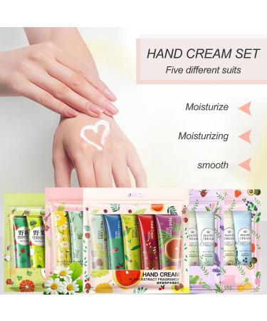 Hand Cream Gift Set - Moisturizing Travel Size Hand Creams | 5 Nourishing 30ml Lotions for Dry Hands - Buy Online on GoSupps.com