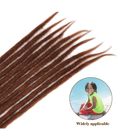 Buy No LIFE 10PCS Chocolate Dreadlock Extensions | Synthetic One-Sided Crocheted Faux Locs for Men & Women - Jamaican Punk Hip-Hop Hair Accessories - Buy Online on GoSupps.com