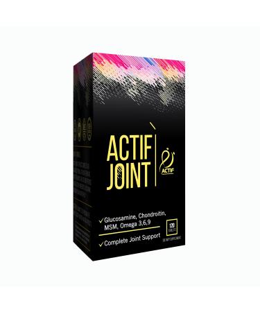 ACTIF Joint Supplement 4-in-1 Fast Relief Maximum Strength Full Joint Support Formula Non GMO 120ct Made in USA