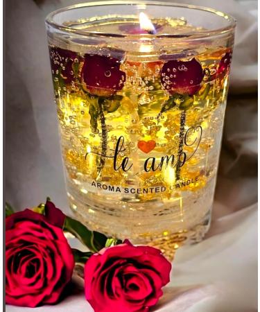 Luxury Scented Valentine Candle Set | Rose Jelly Aromatherapy Candles | Perfect Valentine's Day Gift - Buy Online on GoSupps.com