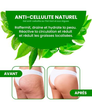 Green Tea & Spirulina Slimming Massage Anti-cellulite Wrap Gel 400ml - Buy Online on GoSupps.com