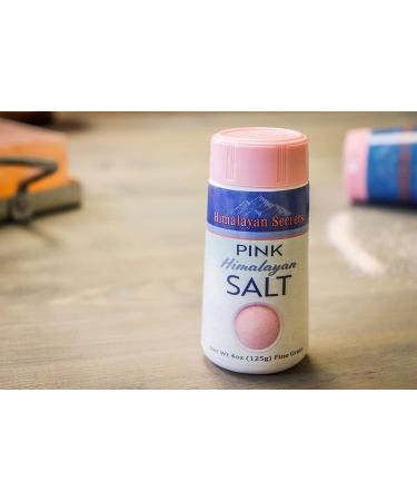 Pink Himalayan Cooking Salt - Kosher Certified Fine Grain Gourmet Salt 4oz Shaker - Packed with Minerals - Heart Healthy - 1 Pack - Buy Online on GoSupps.com