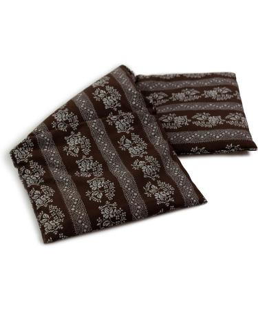 Large 20x50cm Cherry Stone Pillow - 3-Chamber Heat Cushion in Flower-Brown | International Shipping Available - Buy Online on GoSupps.com