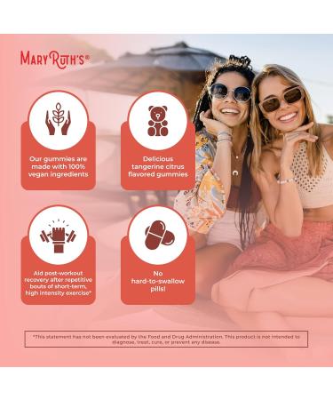 MaryRuth's Creatine Gummies | Creatine Monohydrate Gummies | 3g Creatine Per Serving | Creatine for Women & Men | Tangerine Citrus Flavor | Exercise | Workout | Sugar Free | Vegan | 90 Count - Buy Online on GoSupps.com