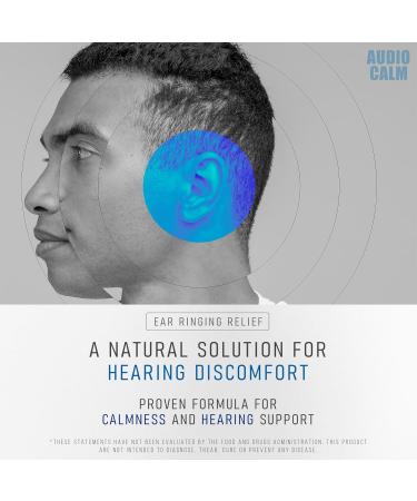BACTICURE Audio Calm - Tinnitus Relief Supplement | Natural Stop Tinnitus Solution - Relieves Ear Ringing Buzzing Clicking | 60 Capsules (2) - Buy Online on GoSupps.com