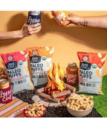 LesserEvil Himalayan Pink Salt Organic Paleo Puffs 5 oz (Pack of 3) - Grain-Free, Vegan, Minimally Processed - Buy Online on GoSupps.com