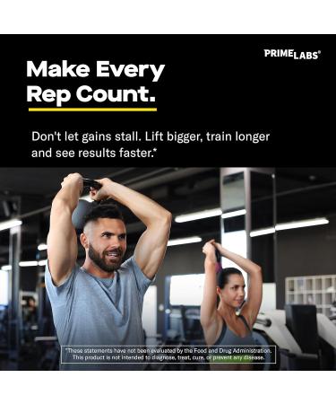 Prime Labs Creatine Monohydrate Capsules + Pre Workout Powder Supplement - Buy Online on GoSupps.com