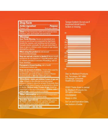 Chloraseptic Sore Throat Spray Citrus 6 fl oz 1 Bottle (Pack of 2) - Buy Online on GoSupps.com