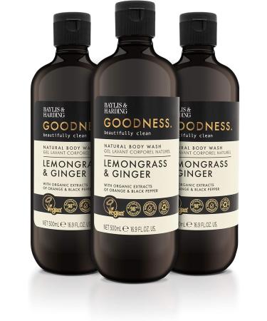 Baylis & Harding Goodness Lemongrass & Ginger Toiletries Bundle - 9 x 500ml Vegan-Friendly Hand Wash, Body Wash & Bath Soak Set - Buy Online on GoSupps.com