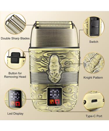 Suttik Electric Foil & Bald Shavers for Men | Close Cutting Electric Razor & Beard Trimmer - Bronze01 - Buy Online on GoSupps.com