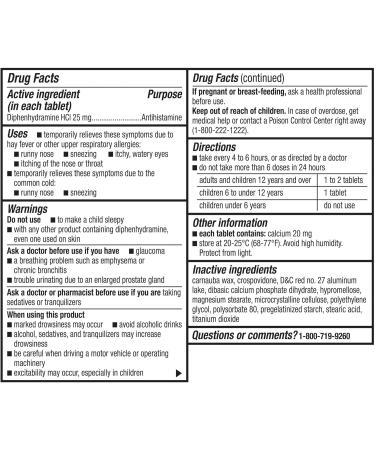 Equate 25 mg 100ct Tablets + Create Sticker - Buy Online on GoSupps.com