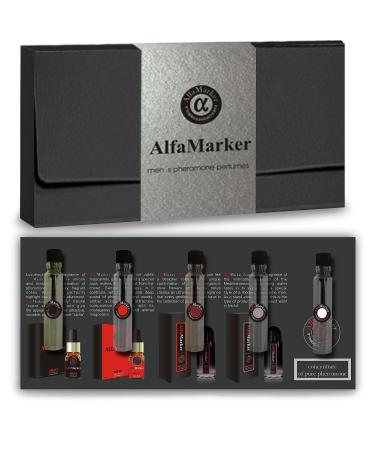 Cologne for Men - 5 Male Oil Perfumes x 2ml -Oil Perfume Set for Men - Great Holiday Gift Assorted 0.34 Fl Oz (Pack of 1)
