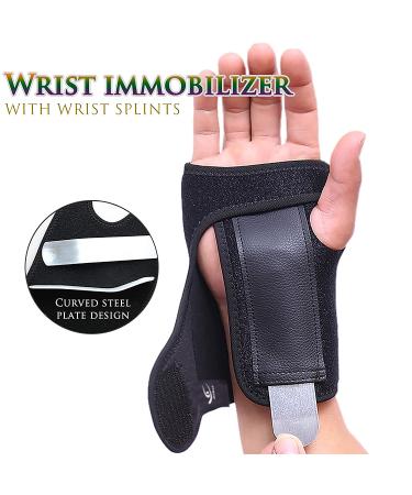 HiRui Wrist Brace with Splints for Carpal Tunnel Arthritis - Adjustable Support for Men Women Youth - Pain Relief for Tendonitis Sprain Recovery - Right Hand - Buy Online on GoSupps.com