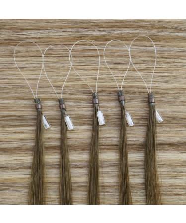 Buy Moresoo Microring Extensions - Real Hair Ombre 50cm 50g 50 Pieces - Dark Brown to Light Brown with Blonde - Remy Micro Loop Extensions - Buy Online on GoSupps.com