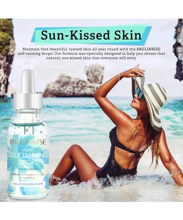Vegan Face Tanning Drops for Gradual Glow | Self-Tanning Drops 1.01 Fl Oz - Cruelty-Free - Buy Online on GoSupps.com