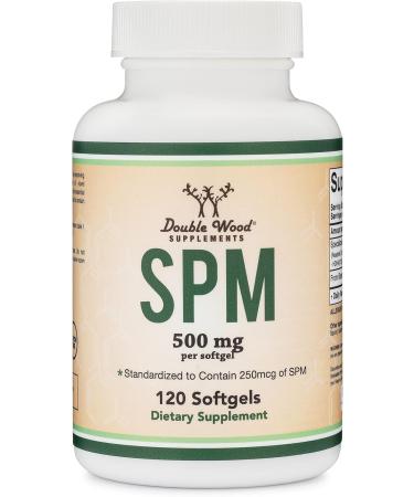 SPM Max (Specialized Pro-Resolving Mediators) 120 Softgels 500mg (Only Product Standardized and Third Party Tested to Contain Active SPMs Check The Supplement Fact Panel) by Double Wood - Buy Online on GoSupps.com