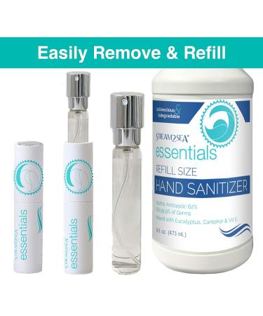 Stream2Sea 32oz Hand Sanitizer Refill with Squalane Oil - Natural Moisturization & Protection for Skin and Hair - Reef Safe Formula with Vitamin E - Buy Online on GoSupps.com