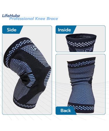 Professional Copper Knee Brace for Arthritis Relief | Patella Pad & Stabilizers | Pain & Inflammation Support (Medium - Buy Online on GoSupps.com