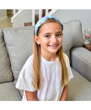FROG SAC Color Changing Blue Knot Headband for Girls | Butterfly Headbands for Kids | Cute Satin Flower Hair Band | Daisy Headband Hair Accessory - Buy Online on GoSupps.com