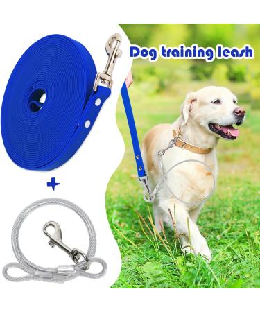 Shop Waterproof Drag Line for Dogs | Chew Proof Tie-Out 3-30m | Durable Leash for All Dog Sizes - 5m Blue - Buy Online on GoSupps.com