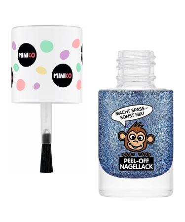 Minico Premium Kinder Nailack Glitter Blue - Removable Child-Friendly Vegan & Sustainable | Water-Based Dermatologically Tested - Buy Online on GoSupps.com