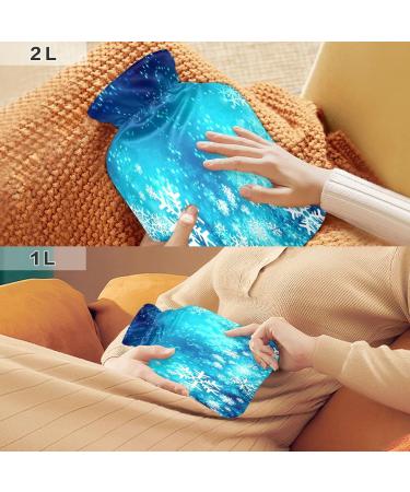 Buy KCL Deci Hot Water Bottle with Snowflake Cover - 2L for Menstrual Cramps Neck Pain Relief & Winter Warmth - International Shipping Available - Buy Online on GoSupps.com