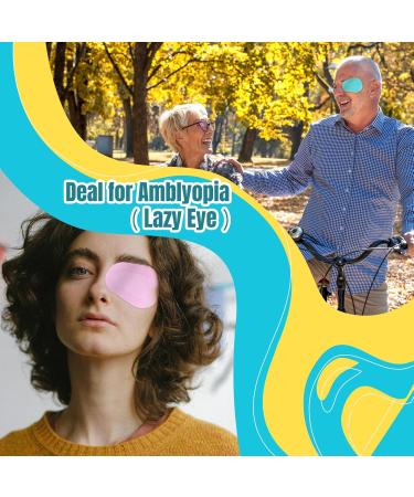 120pcs Colorful Adhesive Eye Patches for Adults & Teens | Breathable Eye Care for Lazy Eye - International Shipping - Buy Online on GoSupps.com