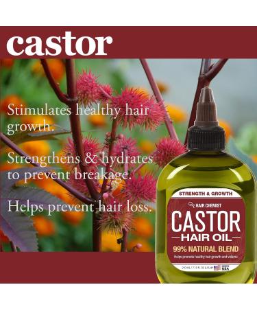 Hair Chemist Natural Castor Hair Oil 7.1 oz. - Strengthen & Stimulate Hair Growth with Pure Castor Oil - Buy Online on GoSupps.com