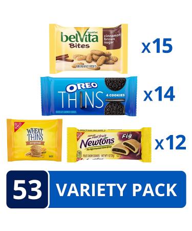 OREO Thins & belVita Bites Variety Pack - 53 Count School Lunch Snacks - Buy Online on GoSupps.com