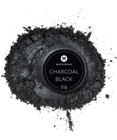 MEYSPRING Charcoal Black Epoxy Resin Color Pigment - 50g - Ideal for Resin Art and UV Resin - Mica Powder for Epoxy Resin - Buy Online on GoSupps.com