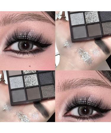 Lunaobrik Dark Eyeshadow Palette Smoky Eyes Eyeshadow Palette Powder Shadow Long Lasting Smoky Gothic Eyeshadow Shimmering High Pigmented Basic Black White Gray Shadow Eye Black Makeup for Hall - Buy Online on GoSupps.com