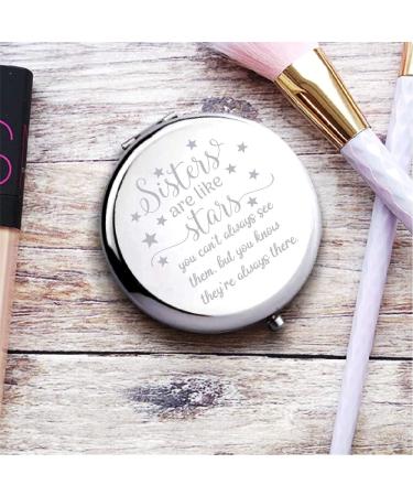 Personalized Friendship Travel Makeup Mirror Best Friend & Sister Gift | Graduation, Christmas, Birthday - Buy Online on GoSupps.com